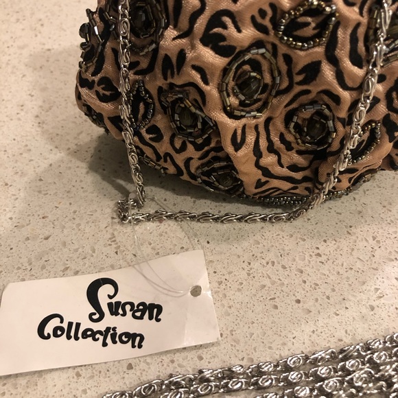 Evening bag (boutique) - black and champagne gold - Picture 3 of 6